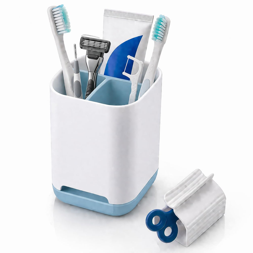 Gill Global Toothbrush Holder with Toothpaste Squeezer