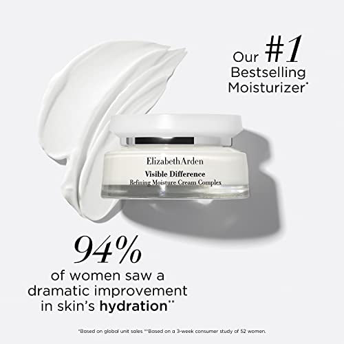 Elizabeth Arden Visible Difference Refining Moisture Cream Complex for Face 75ml Rich Emollient Formula for Anti-Ageing & Tired Skin Unisex
